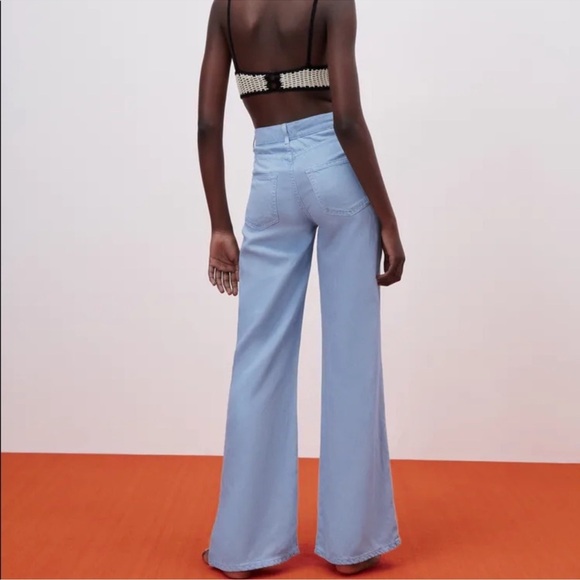 Zara Crocheted Bohemian Boho Bralette black and Ivory Size Large Nwt - Picture 9 of 15